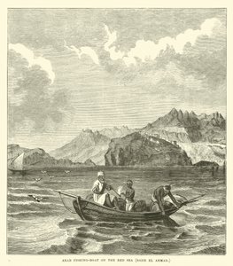 阿拉伯渔船在红海，Bahr el Ahmar 作者 英语学校