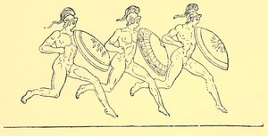 武装竞赛，来自希腊历史的插图由Victor Duruy，1890年（数字增强图像） 作者 英语学校