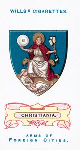 克里斯蒂亚尼亚国徽(chromolitho) 作者 英语学校
