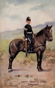 Army Service Corps, Sergeant (colour litho) 作者 英语学校