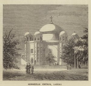 Arnakulle Church, Lahore (engraving) 作者 英语学校
