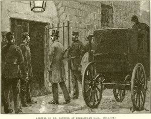 Parnell先生抵达Kilmainham Gaol 作者 英语学校