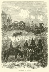 炮兵在行动，1870年10月 作者 英语学校