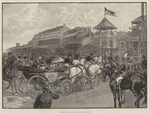 Ascot Races, Arrival of the Royal Party (engraving) 作者 英语学校