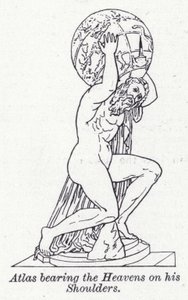 肩负天国的阿特拉斯（石版画） 作者 英语学校