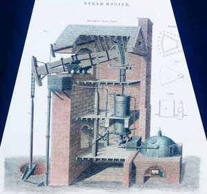 大气蒸汽机（彩色雕刻） 作者 英语学校