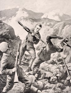 1916年伦敦出版的“The War Illustrated Album deLuxe”中的澳大利亚Lance-Corporal Albert Jacka，VC 作者 英语学校