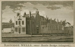 Bagnigge Wells，靠近战斗桥，伊斯灵顿，伦敦 作者 英语学校