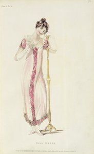 舞会礼服，时装板块来自Ackermanns Repository of Arts 作者 英语学校