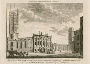 英格兰银行东翼由罗伯特泰勒爵士于1765年增加 作者 英语学校