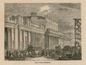 英格兰银行，John Soanes南前线，1823年 作者 英语学校