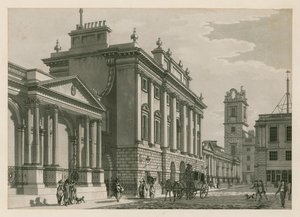 英国银行西翼由罗伯特泰勒爵士于1783年增加 作者 英语学校