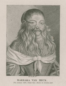 芭芭拉范贝克，一个脸上毛茸茸的女人，于1668年在伦敦露面 作者 英语学校