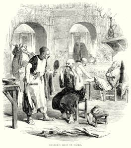 开罗的理发店（雕刻） 作者 英语学校