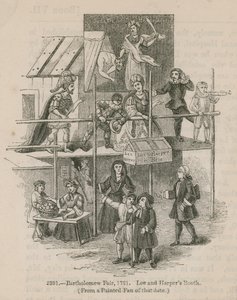 巴塞洛缪博览会，1721年; Lee和Harpers Booth 作者 英语学校