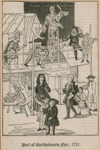 巴塞洛缪博览会，1721年; Lee和Harpers Booth 作者 英语学校