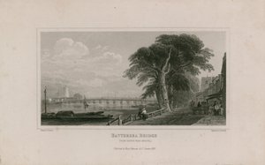 Battersea Bridge，来自Cheyne Walk Chelsea 作者 英语学校