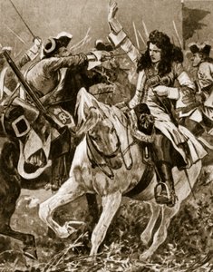 1709年9月11日马尔佩凯特之战：西班牙王位继承战争期间骑士圣乔治受伤; 作者 英语学校