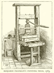 本杰明弗兰克林斯印刷出版社，1785年 作者 英语学校