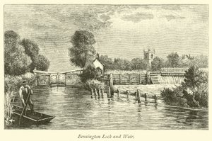 Bensington Lock和Weir 作者 English School