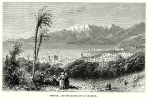 贝鲁特和黎巴嫩山脉（雕刻） 作者 英语学校