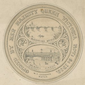 Blackfriars Bridge和Holborn Viaduct 作者 英语学校