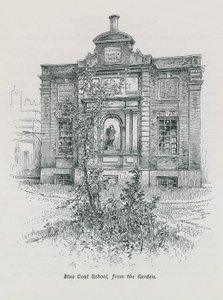 蓝色外套学校从花园 作者 英语学校