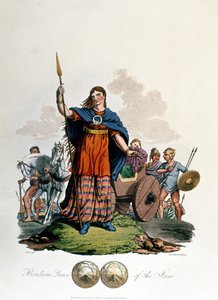 Boadicea，Iceni女王，由CHS设计，由Richard Havell the Elder雕刻，于1815年出版（aquatint） 作者 英语学校