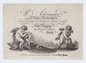 预订和打印，R Ackermann Junior，交易卡 作者 英语学校