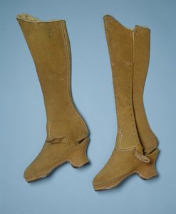 靴子据信属于女王伊丽莎白一世，16世纪（皮革） 作者 英语学校