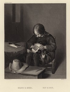 男孩和狗 作者 英语学校