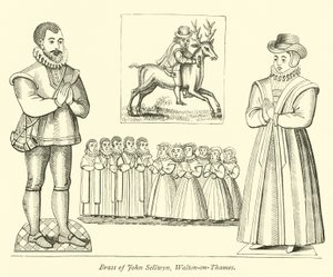 John Sellwyn的黄铜，泰晤士河畔沃尔顿 作者 英语学校