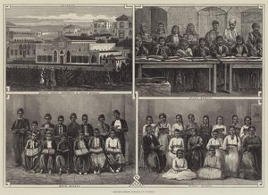 Beyrout 的英国叙利亚学校（版画） 作者 英语学校
