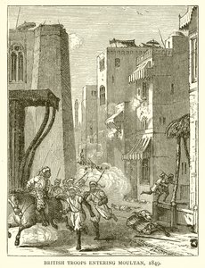 英国军队进入穆尔坦，1849年 作者 英语学校