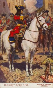 英国龙骑兵军官，西班牙巴塞罗那，西班牙王位继承战争 作者 英语学校