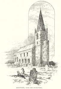 布里克斯沃思，从西南方（雕刻） 作者 英语学校