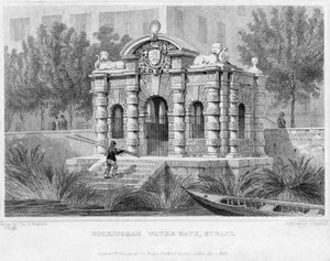 白金汉水门，斯特兰德，1830年 作者 英语学校