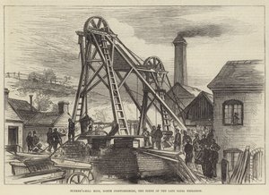 北斯塔福德郡邦克山矿场，晚期致命爆炸现场（版画） 作者 英语学校