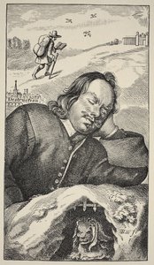 Bunyans Dream，The Pilgrims Progress的主题由John Bunyan（1628-88），第4版，酒吧。 1680（棕褐色照片） 作者 英语学校
