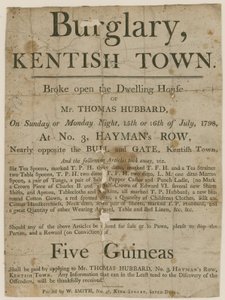 1798年在肯特镇入室盗窃。奖励5英镑 作者 英语学校
