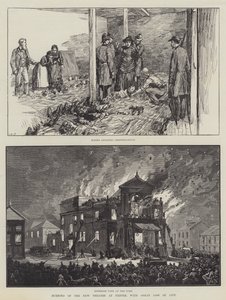 埃克塞特新剧院被烧毁，生命损失惨重（版画） 作者 英语学校