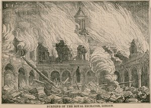 1838年1月10日晚上，伦敦皇家Exhange被烧毁 作者 英语学校