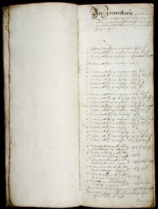 书记员的长册，从1655年开始（纸上的笔和墨）。 作者 英语学校