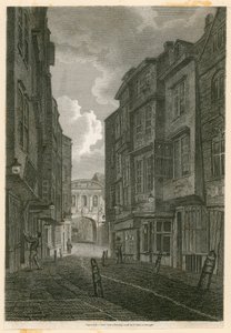 Butcher Row，从Temple Bar看，根据Edward Dayes的绘画，1796年6月9日 作者 英语学校