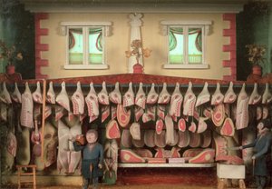 肉店（彩绘浮雕） 作者 英语学校