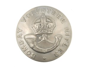 纽扣，孟买志愿步枪，1901-1947年 作者 英语学校