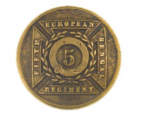 纽扣，第5孟加拉欧洲军团军官，1858-1860年 作者 英语学校