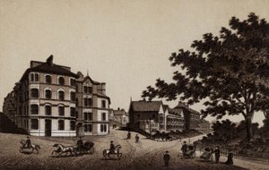 巴克斯顿。伯灵顿酒店和Broadwalk (litho) 作者 英语学校