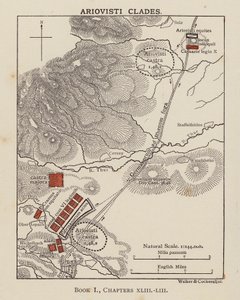 凯撒，《高卢战争》：阿里乌维司蒂氏族（石版画） 作者 英语学校