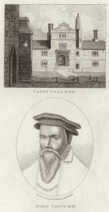Caius学院和John Caius的肖像 作者 英语学校